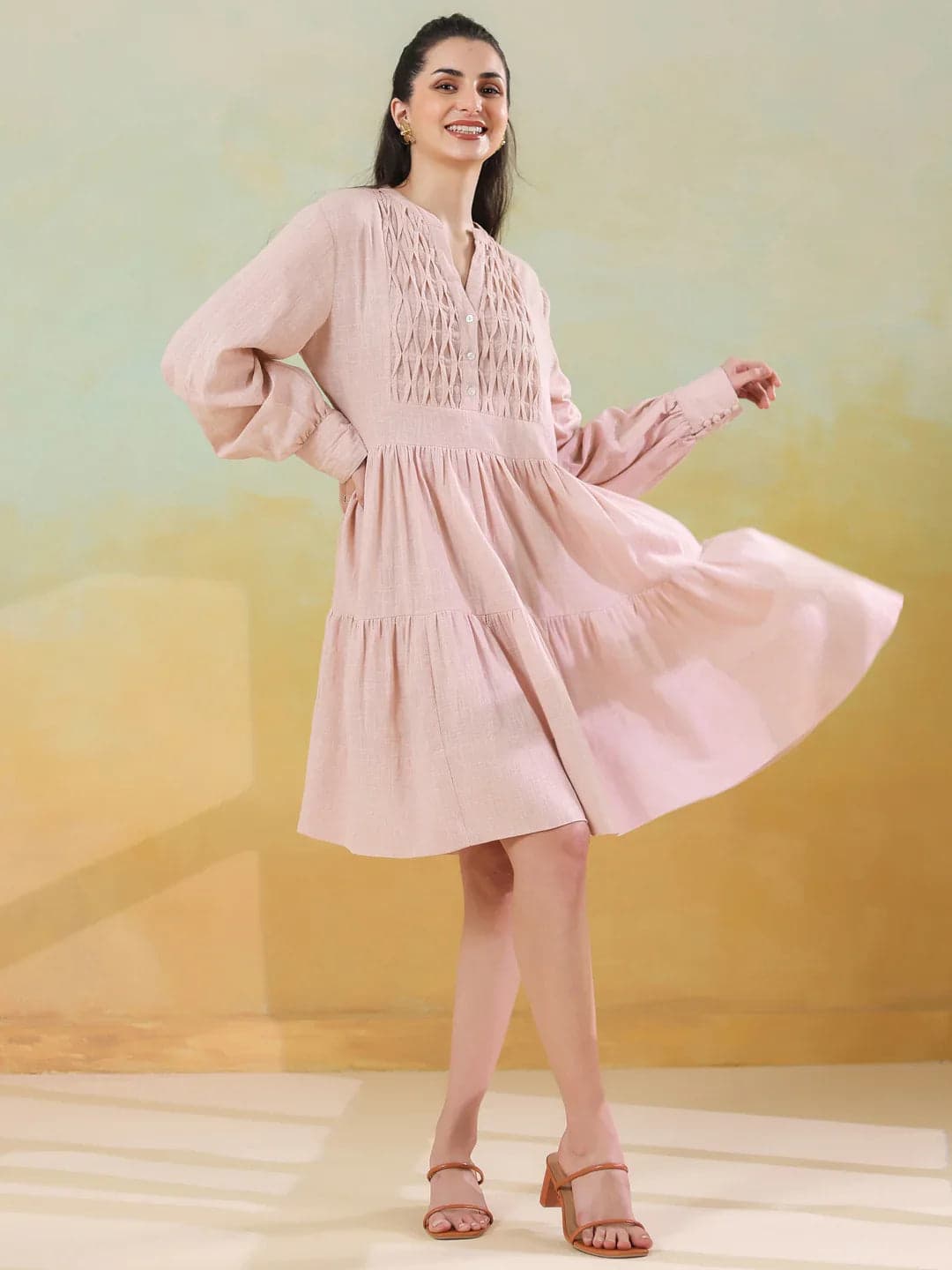 Toymi Fashion Blush Round Day Dress