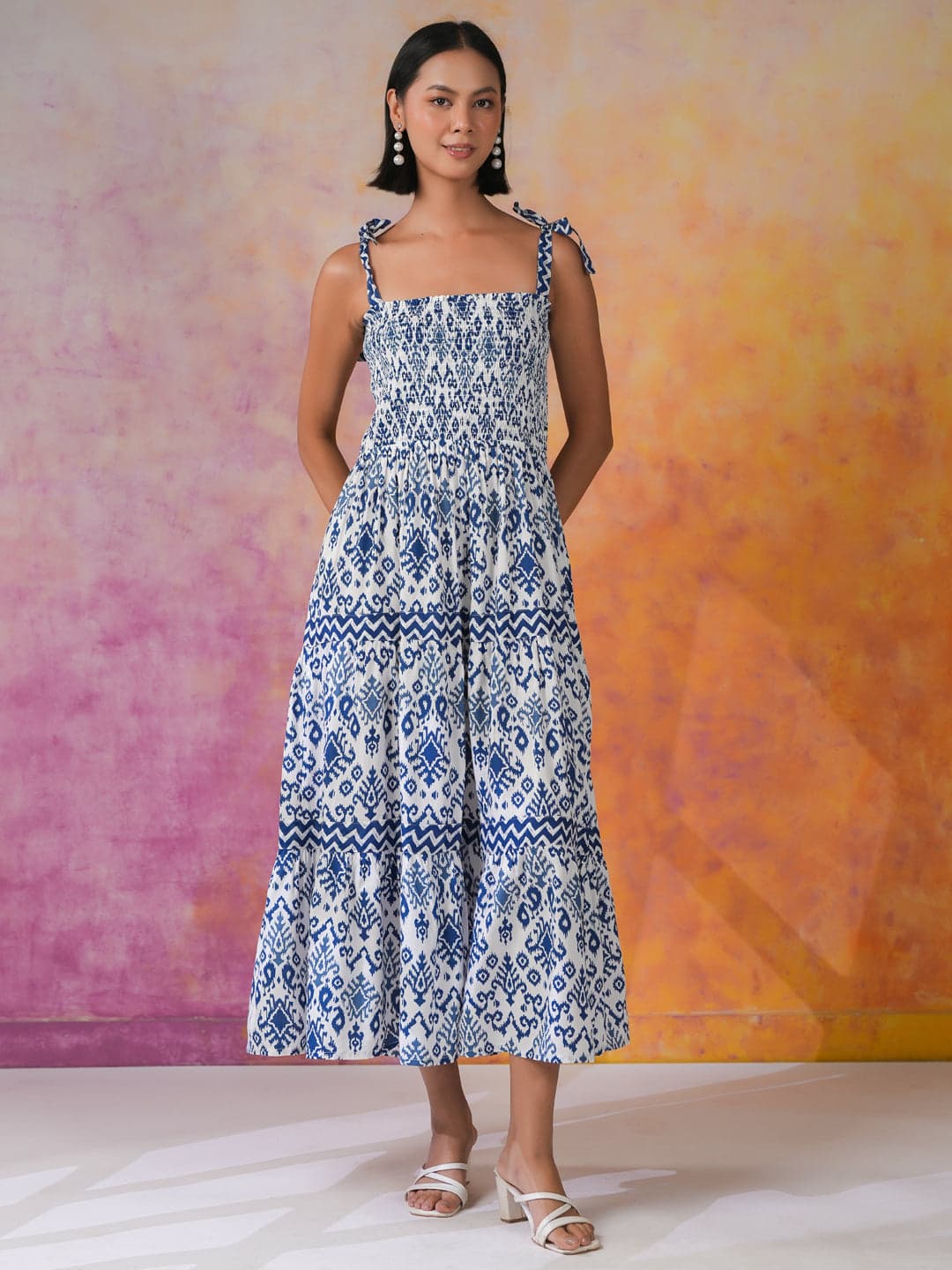Toymi Fashion Azure Square Day Dress