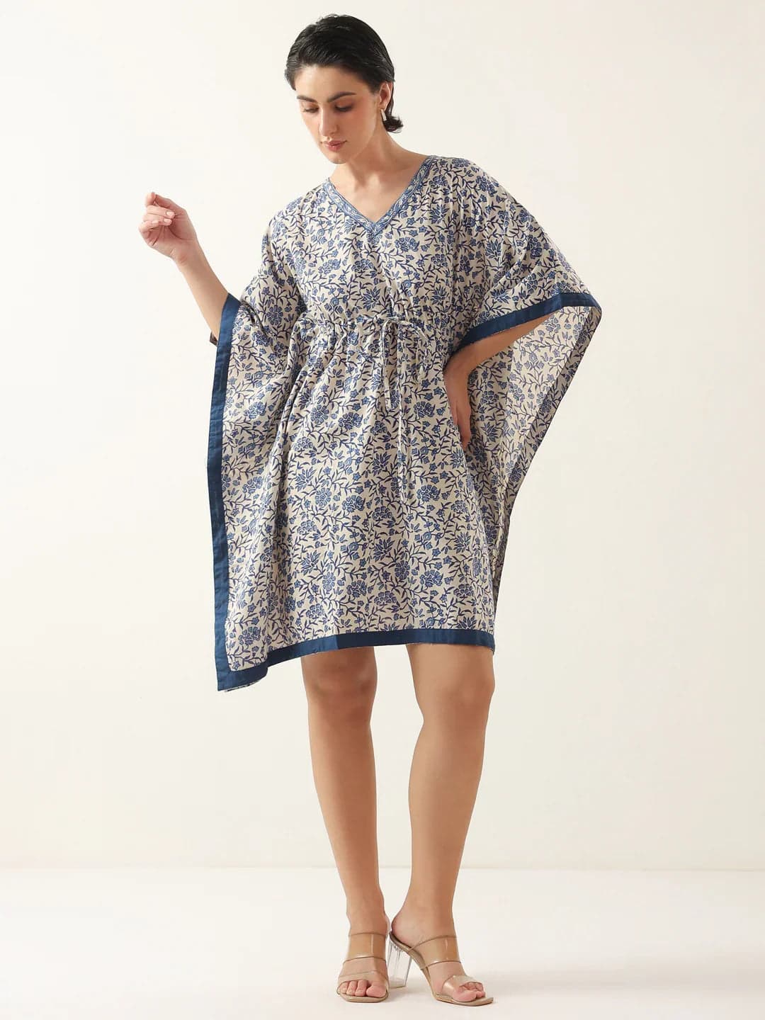 Toymi Fashion Cream Vee Kaftan Rest